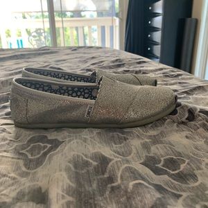 Silver glittery Toms